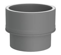 Adaptateur buse - conduit de cheminée - gris - Tecnovis TEC-Protect 130mm