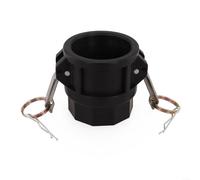 Adaptateur Camlock de 5,1 cm Type D PP Raccord de pompe à ordures pour transfert d'eau - Raccord de tuyau à connexion rapide pour usage agricole industriel - Noir