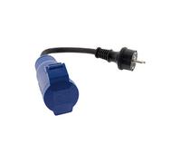 Adaptateur caravane femelle CEE17 en mâle 16A - Bleu -