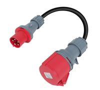 Adaptateur CEE 32 A 400 V 5P mâle vers 63 A 400 V, 5G6 5P, adaptateur d'alimentation CEE fiche et prise, coupleur 5P