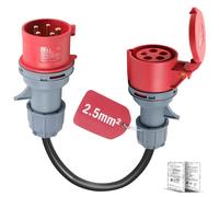Adaptateur CEE 32A vers 16A - Adaptateur de courant élevé, 0,5 m, pour usage professionnel