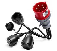 Adaptateur CEE pour distributeur de courant, couleur noire, 1 pièce