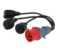 Adaptateur CEE, répartiteur de courant élevé, prise 400 V 16 A
