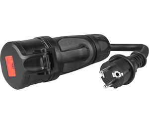 Adaptateur cellule verte rouge CEE 16A 400V à 230V Schuko, IP44
