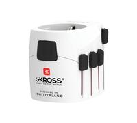 Adaptateur Chargeur Voyage 2 USB A PRO WORLD 6.3A Universel 3 poles Blanc Skross