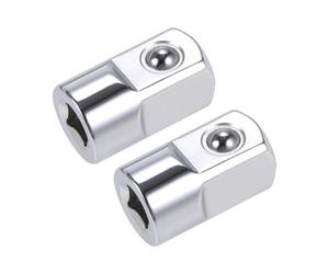 Adaptateur cliquet SOURCING MAP Adaptateur Douille Réducteur 1/4 Pouce Femelle à 1/2 Pouce Mâle Cr-V Acier Douille Augmentateur 2Pcs