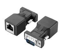 Adaptateur Convertisseur D'extension Vga vers Rj45, Lot de 2 Pièces