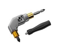Adaptateur coudé à 90 degrés - Tournevis à angle droit - Tournevis en acier pour montage de meubles