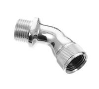 Adaptateur Coudé de 45° en Laiton, Filetage Mâle | Angle Réglable pour Salle de Bain, Montage Simple, Finition Argentée, Connexion 1/2 Pouce, Pièce de Rechange