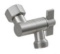 Adaptateur coudé de douche en acier inoxydable avec rotation complète et verrouillage mécanique pour des réglages d'angle répétés (A)