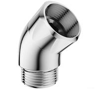 Adaptateur coudé pour pommeau de douche en laiton 10,2 cm réglable à 135 | Inclinaison à 135 degrés, construction en laiton, joint étanche, ajustement standard, contrôle facile de l'angle