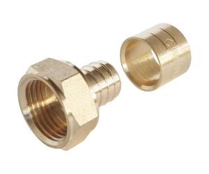 Adaptateur coulissant femelle P.E.R. D20 (3/4") filetage fixe laiton