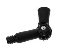 Adaptateur D’angle Articulé pour Perche Télescopique, Tête Filetée | Plastique, Rotation 360 Degrés, Compatible Brosse Vitre et Raclette, pour Nettoyage en Hauteur