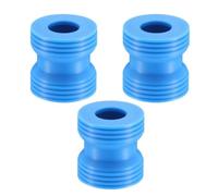 Adaptateur d ' entonnoir de bouteille en silicone, lot de 3, connecteur de de liquide étagé flexible, aide de recharge bleue pour les tâches de versage propres dans la cuisine, connecteur