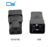 Adaptateur d'alimentation IEC320 C20 à C21 C19 mâle à femelle PDU UPS, 5 pièces/lot, 10A 250V