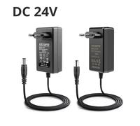 Adaptateur d'alimentation noir 24V DC, prise EU US, transformateur d'éclairage 2A 3A pour lumière LED, Joy A R Y US Plug