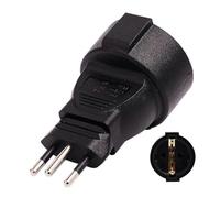 Adaptateur d'alimentation rond suisse 3 broches vers norme européenne 16 A 250 V mâle vers femelle