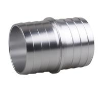 Adaptateur d'aluminium en de Durite 1-1/2 de Radiateur Alliage | Raccord Cannelé, Installation Facile, pour Durite de Radiateur et Flexible de Servofrein, Argenté