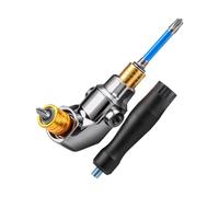 Adaptateur d'angle de perceuse rallonge de vissage en de zinc épaissi | perceuse à angle droit pour nettoyage et detailing de voiture, outil électroportatif, espaces restreints