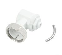 Adaptateur d'angle Oventrop M30 x 1,5 pour radiateur - Tête de thermostat de connexion gauche ou droite - Accessoire de valve de chauffage en plastique et métal - Accessoire pour système de jardin