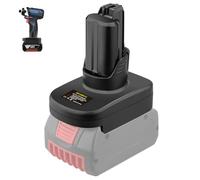 Adaptateur de batterie pour outil électrique professionnel 12 V, pour système Bosch Professional 18 V GBA, batterie convertie en batteries Bosch 12 V Professional GBA 10,8 V, alimentation pour outils