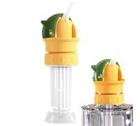 Adaptateur de bec de bouteille d'eau - PP Silicone 11,6X5,2Cm | Adaptateur de paille de bouteille d'eau avec paille de 22 cm, anti-fuite, anti-étouffement, capuchon de conversion de boisson pour