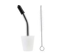 Adaptateur De Bec Verseur De Cafetière Adaptateur à Bec Long pour | Couvercle de Bec Conique Réutilisable de 1,5-1,8 cm avec Brosse pour Chaudes Maison et Cafés