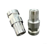 Adaptateur de borne de batterie en alliage d'aluminium pour voiture 12 V 24 V DIN standard pour voitures, camions, bateaux - Argenté