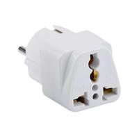 Adaptateur De Bouchon De Européen - Construction De Cuivre | Double Broche | Convertisseur De Fiche UE Durable Avec UE Avec Une Prise Ferme Pour La Conversion De Sûre, Idéal Po