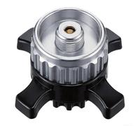 Adaptateur de bouteille de gaz pour cuisinière d'extérieur Campingaz EasyClic vers valve filetée EN417 compatible avec la plupart des réchauds de camping portables (argent)