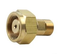 Adaptateur de bouteilles de gaz acétylène en laiton massif pour régulateur de soudure CGA-200 pour MC B et grands réservoirs de propane Filetage étanche pour une connexion sûre dans l'atelier et