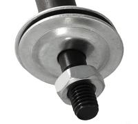 Adaptateur de broche gauche et droite pour meuleuse pour meuleuse à filetage M10, outil de polissage, 68 mm de long, trou de 8 à 12 mm (droite-8 mm)