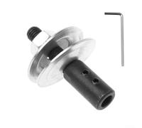 Adaptateur de broche M10 pour meuleuse d'établi, filetage gauche et droit, extension de moteur d'arbre de polissage, acier anodisé noir, 68 mm de long, trou de 8/10/12 mm (gauche-8 mm)