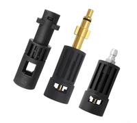 Adaptateur de buse compatible avec Karcher avec raccord femelle à déconnexion rapide pour nettoyeurs haute pression Lavor ABS et laiton (B)