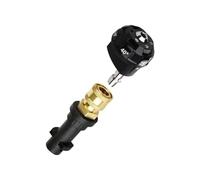 Adaptateur de buse turbo rotative haute pression 6 en 1 Plusieurs colonnes d'eau multifonction Pistolet à mousse et nettoyeur haute pression Adaptateur de pistolet - Raccord rapide Prise en laiton