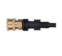 Adaptateur de canon à mousse 1/4" pour raccord rapide pour nettoyeur haute | Accessoires ABS Pour augmenter l'efficacité lors de l'entretien et du nettoyage du véhicule, noir