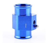 Adaptateur de Capteur de Température, Keesno Sonde Température de l'Eau Tuyau Universel en Alliage Aluminium Joint de Tuyau de Radiateur Bleu 26mm - 40mm(38mm)