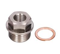 Adaptateur de Capteur M18 X 1.5 à 1/8NPT Filetage Adaptateur de Température D' D'échappement Raccord de Capteur de Température D'eau avec Joint