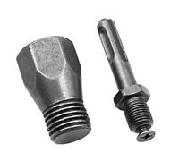 Adaptateur de Carotteuse pour Perceuse à Percussion, Métal Noir | Marteau Perforateur Électrique, Fixation Simple, Poignée Circulaire Incluse, Usage sur Mur de Brique