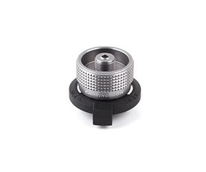 Adaptateur de cartouche de gaz butane Campingmoon - Adaptateur de réservoir de gaz de camping - Entrée : cartouche butane - Sortie : EN417 - Cylindre de gaz Lindal