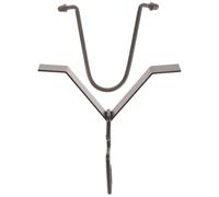 Adaptateur de Chaîne de Pluie pour Gouttière Noir, en Métal Crochet V | Jardin et Patio, 1 Set, Structure Stable et Résistante à Rouille, Sortie de Canalisation