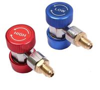 Adaptateur de charge CA rapide R134A, connecteur coupleur, kit conversion climatisation voiture 1/4"" SAE