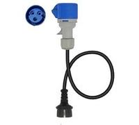 Adaptateur de chargeur portable, courant nominal de 32A, conception étanche, Cee bleu 32A TO 16A