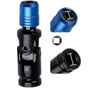 Adaptateur de clé électrique, douille articulée rotative à 180° avec design à changement rapide, pour cliquets 1/2 et 1/4 dans les espaces restreints