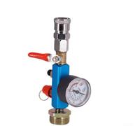 Adaptateur de compresseur d'air de base de 30 mm avec soupape de sécurité | Raccord rapide de type C, système de valve à 4 voies, transfert rapide de gaz, design portable, fixation sécurisée