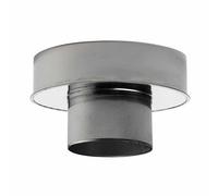 Adaptateur de conduit de fumée pour Huum et Darco : de simple paroi à double paroi (120 mm à 225 mm)