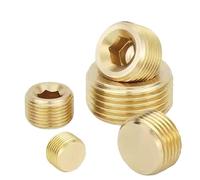 Adaptateur de connecteur à filetage mâle métrique M5 M6 M8 M10 M12 ~ M22, raccord tuyau en laiton, douille hexagonale interne, embout