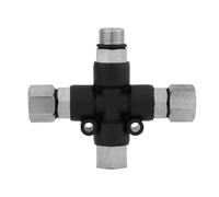 Adaptateur de Connecteur Airbrush 3 Voies, Raccord pour Tuyau d'Air 1/8 Pouce, Accessoire de Pulvérisation Multiple