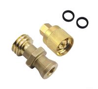 Adaptateur de connecteur de réservoir de propane RE7141M en laiton pour chariot élévateur à connexion rapide pour 9,1 kg, 15,2 kg, 19,7 kg pour cylindres GPL vanne à gaz industrielle (D)