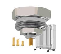 Adaptateur de connecteur thermostatique en métal pour radiateur à vapeur | Têtes de radiateur à contrôle de température pour intérieur, maison, appartement, bureau, chambre à coucher, salon, dortoir